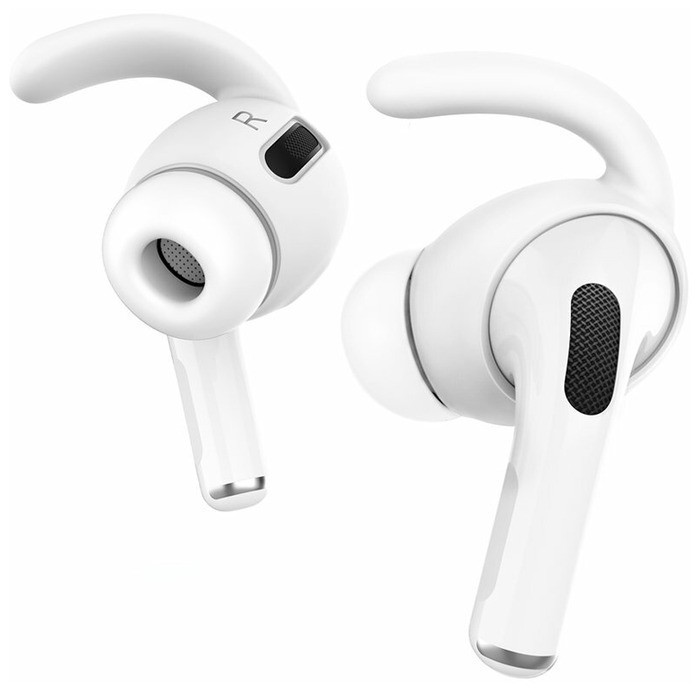 

Амбушюры силиконовые Deppa Hooks для AirPods Pro, ушной крюк, 2 пары, белый