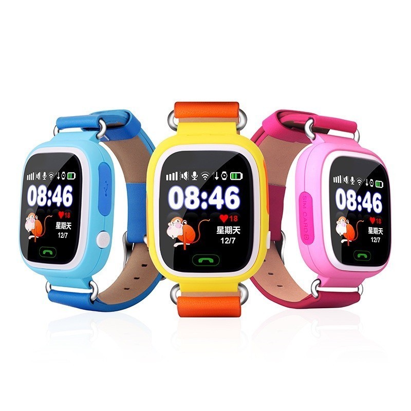 фото Smart baby watch q80 - умные детские часы с gps, розовый