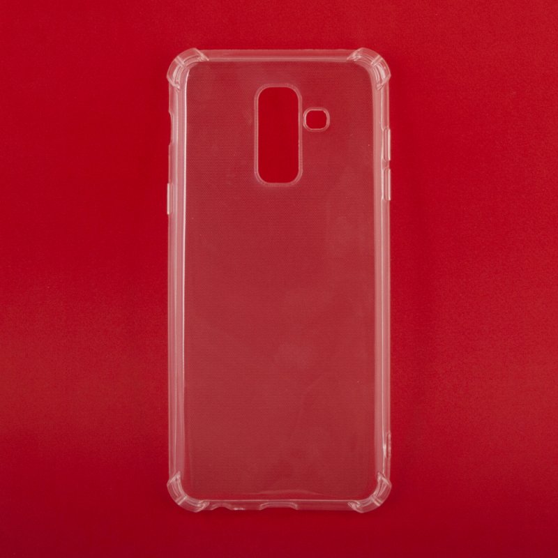 фото Силиконовый чехол «lp» для samsung a6+ sm-a605 ударопрочный tpu armor case (прозрачный) европакет