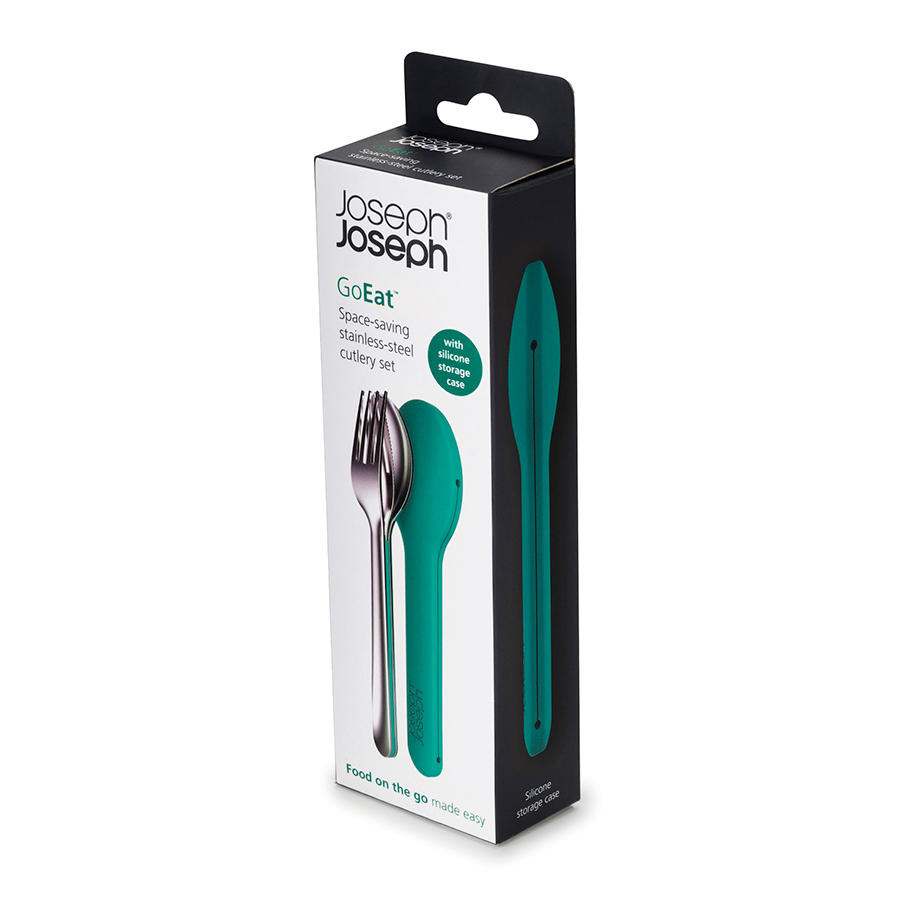 фото Joseph joseph набор столовых приборов goeat cutlery set, 3 шт. изумрудный