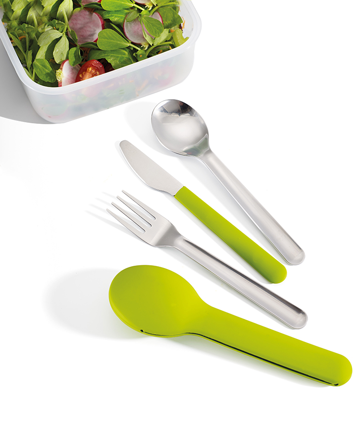 фото Joseph joseph набор столовых приборов goeat cutlery set, 3 шт. зеленый