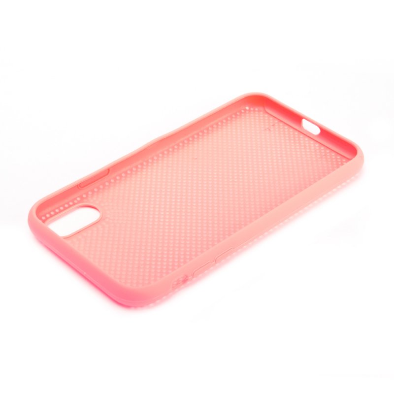 фото Силиконовый чехол «lp» для iphone xr «silicone dot case» (розовый/коробка)