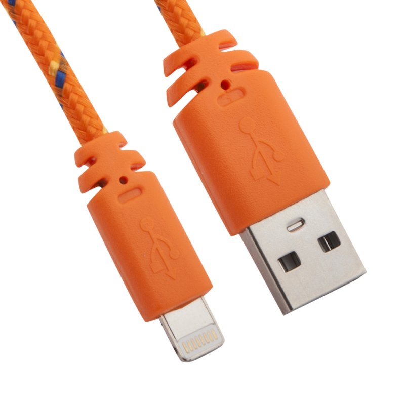 

USB кабель «LP» для Apple iPhone/iPad Lightning 8-pin в оплетке (красный/черный/европакет)