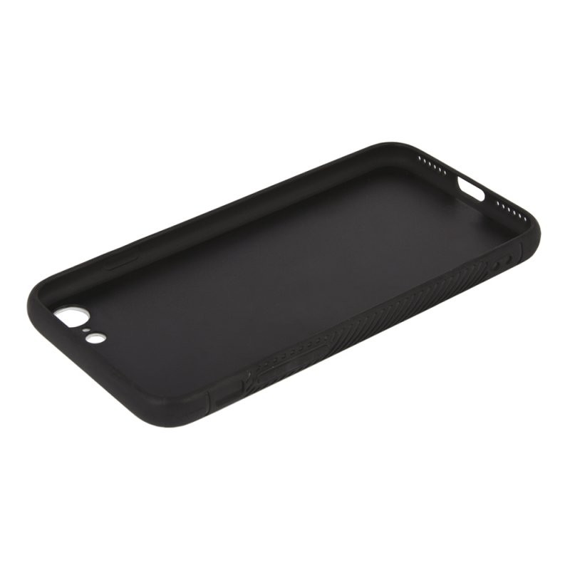 фото Защитная крышка «lp» для iphone se 2/8/7 «glass case» с кольцом (белое стекло/коробка)