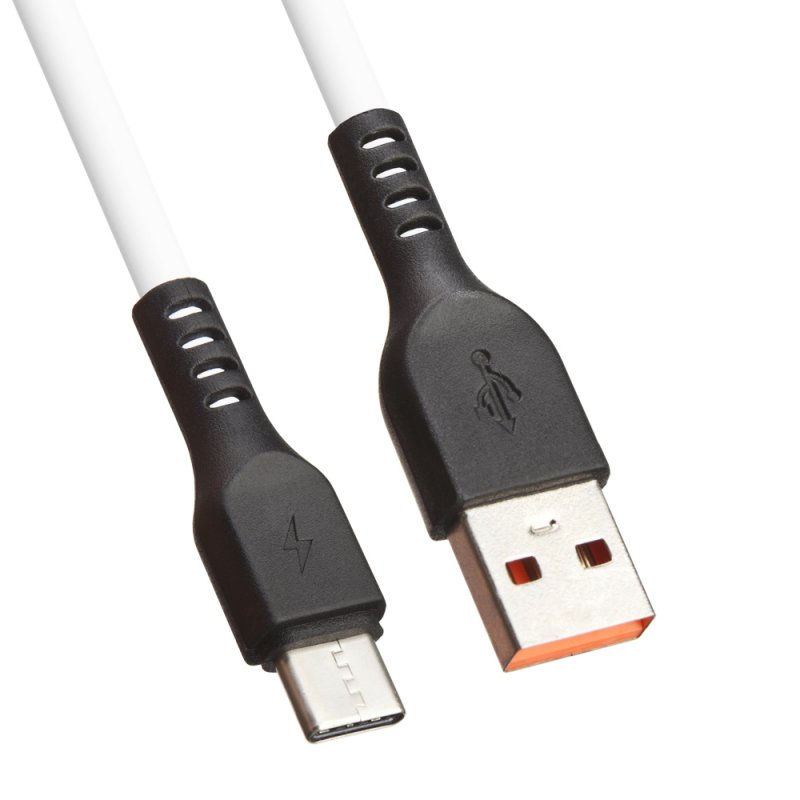 

USB кабель «LP» USB Type-C «Extra» TPE (белый/коробка)