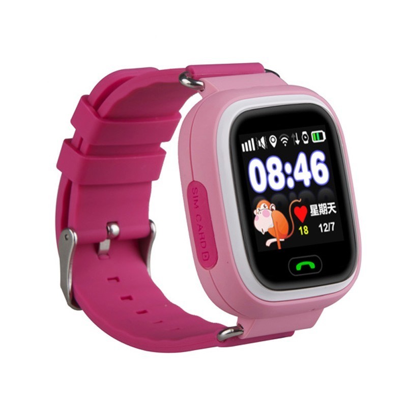 фото Smart baby watch q80 - умные детские часы с gps, розовый