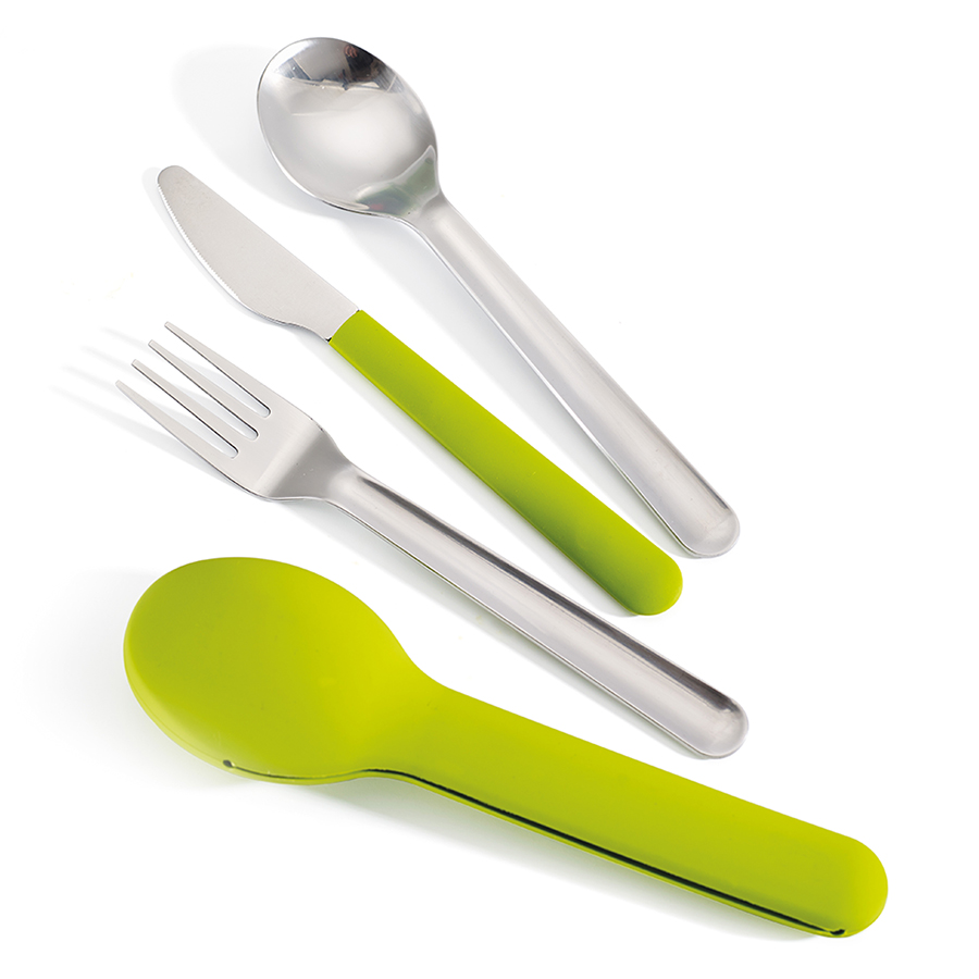 фото Joseph joseph набор столовых приборов goeat cutlery set, 3 шт. зеленый