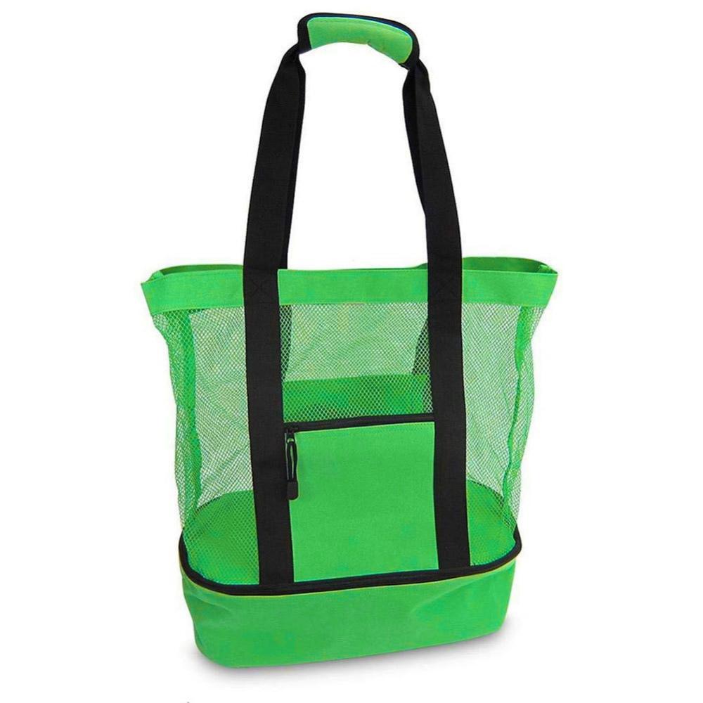 фото Складная пляжная сумка-холодильник, зелёный