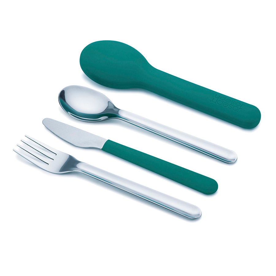 фото Joseph joseph набор столовых приборов goeat cutlery set, 3 шт. изумрудный