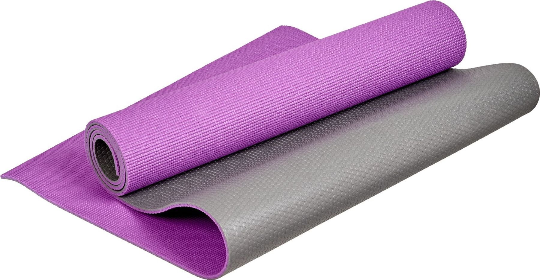 фото Коврик для йоги и фитнеса bradex sf 0688, 183*61*0,6 см, двухслойный фиолетовый