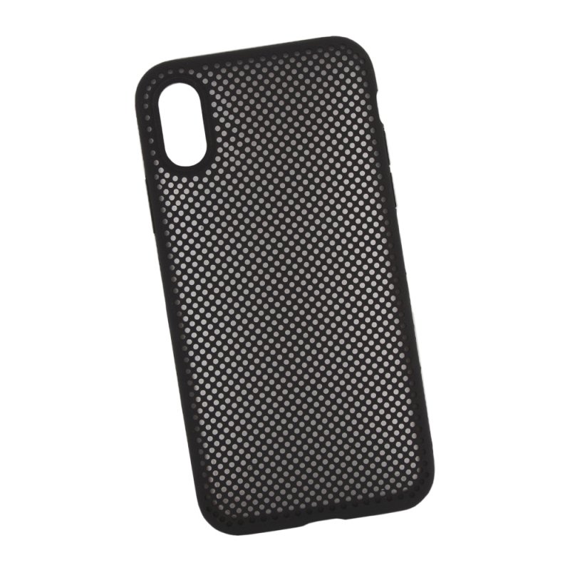 фото Силиконовый чехол «lp» для iphone x/xs «silicone dot case» (черный/коробка)