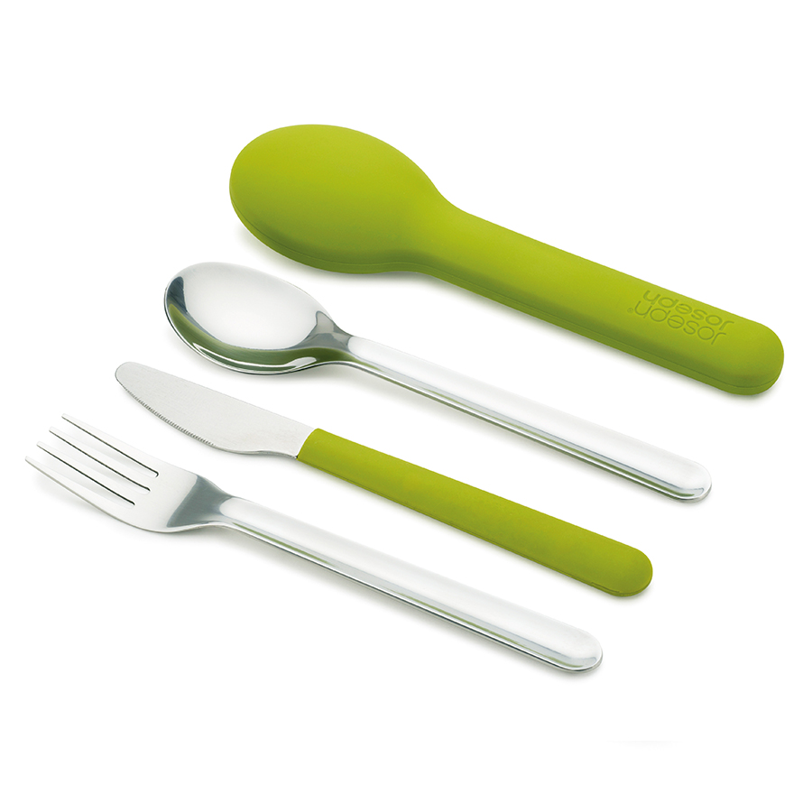 фото Joseph joseph набор столовых приборов goeat cutlery set, 3 шт. зеленый