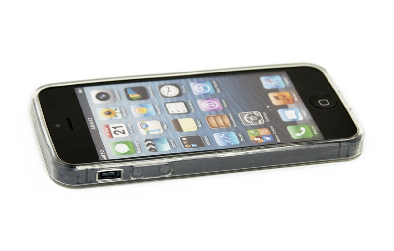 фото Силиконовый чехол «lp» для iphone 5/5s/se tpu case (белый прозрачный) европакет