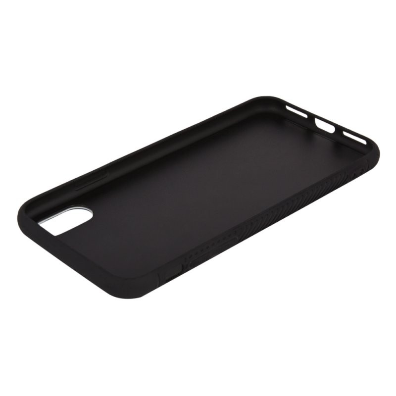 фото Защитная крышка «lp» для iphone x/xs «glass case» с кольцом (черное стекло/коробка)