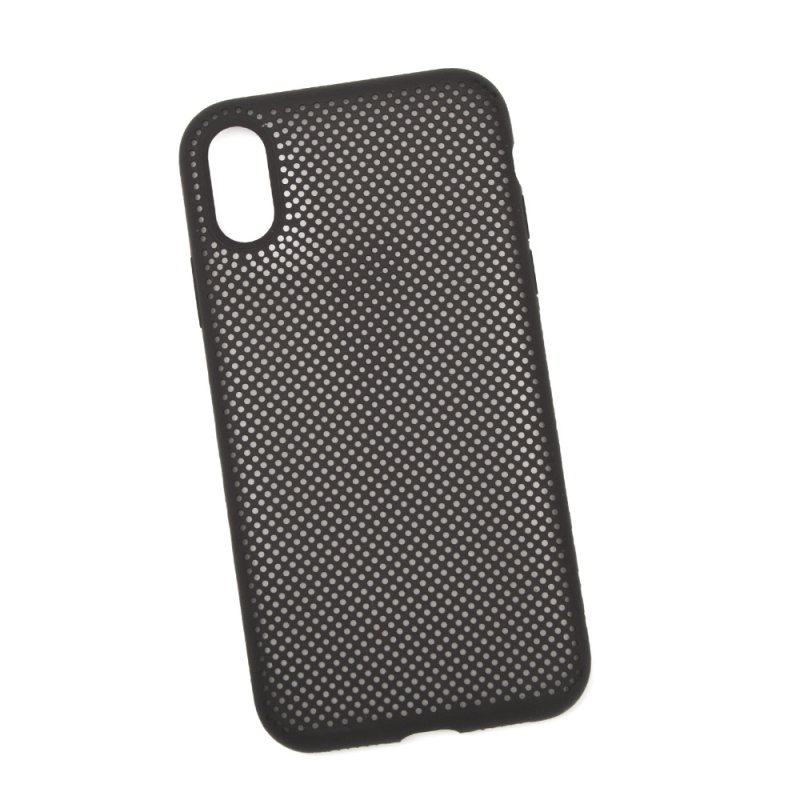 фото Силиконовый чехол «lp» для iphone xr «silicone dot case» (черный/коробка)