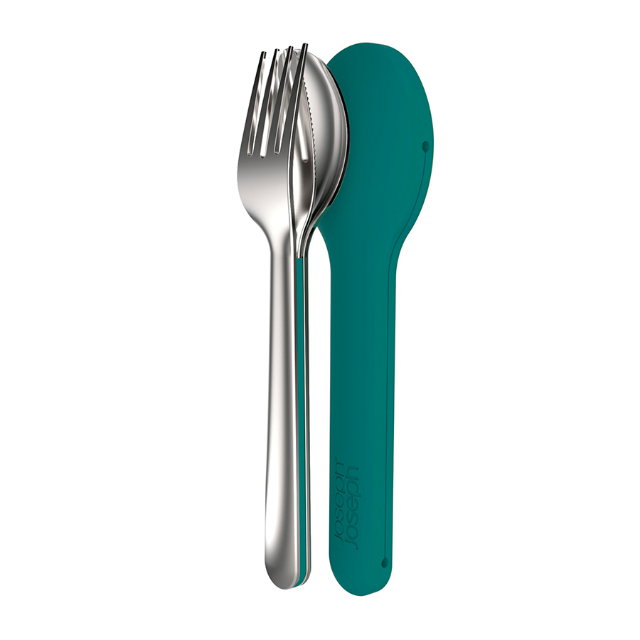 фото Joseph joseph набор столовых приборов goeat cutlery set, 3 шт. изумрудный