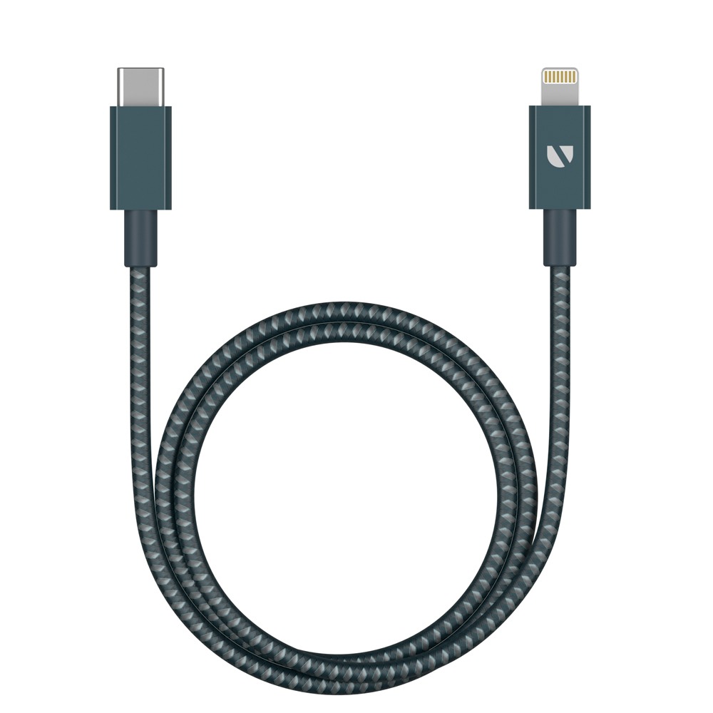 

Дата-кабель USB-C - Lightning, MFI, алюминий/нейлон, 3A, 1.2м, графит, Deppa