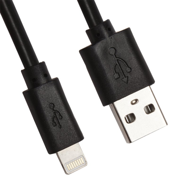 

USB кабель «LP» для Apple iPhone/iPad Lightning 8-pin 3 метра (европакет/черный)