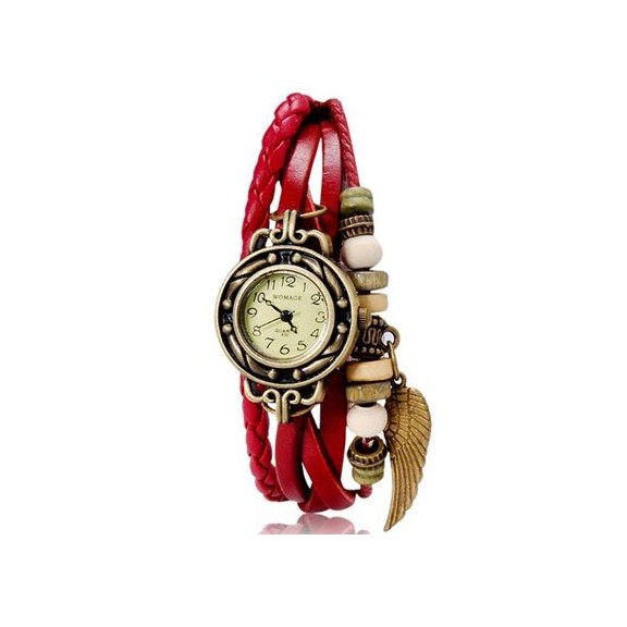 фото Womage 630 модные женские часы браслет, красный