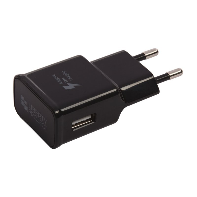 

СЗУ «LP» с выходом USB Fast Charge + кабель USB Type-C 5В-2,1А/9В-1,67A (черное/европакет)