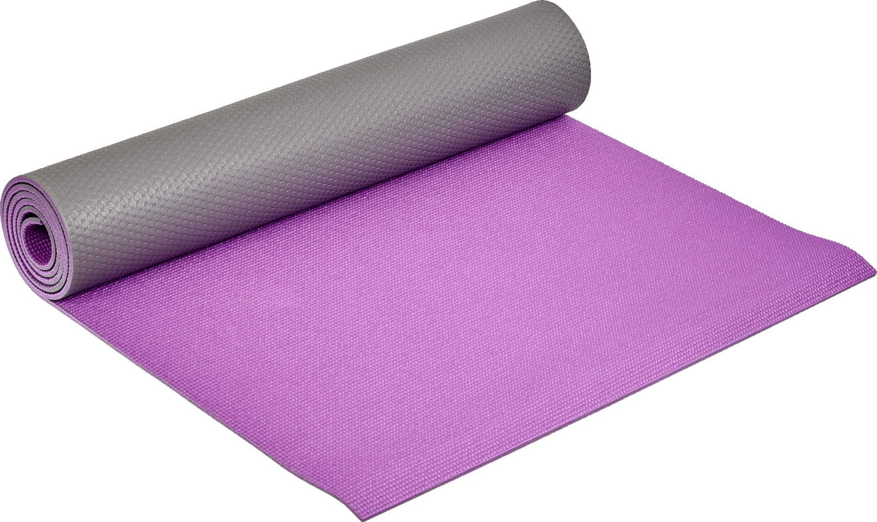 фото Коврик для йоги и фитнеса bradex sf 0687, 173*61*0,6 см, двухслойный фиолетовый
