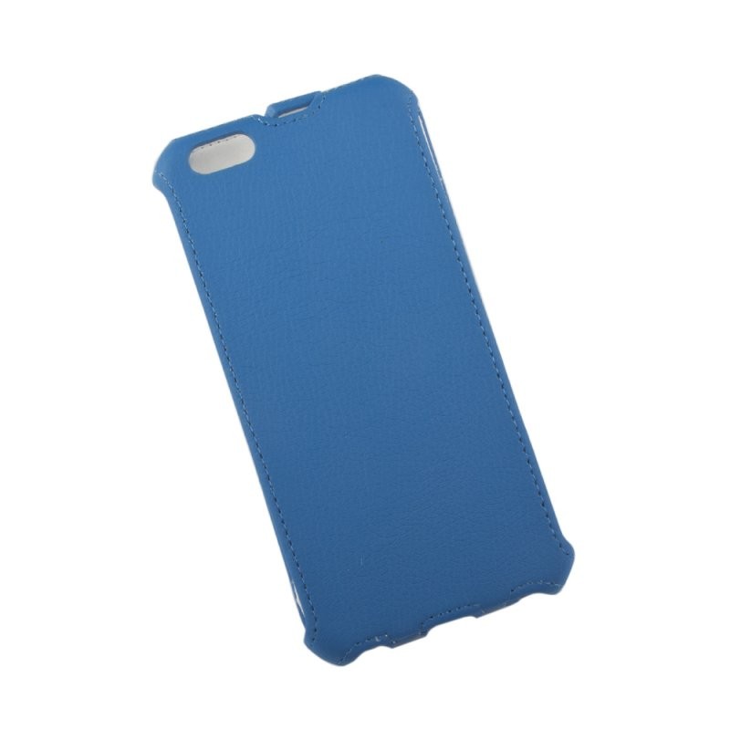 фото Чехол для iphone 6/6s plus «lp» раскладной кожа (синий) коробка