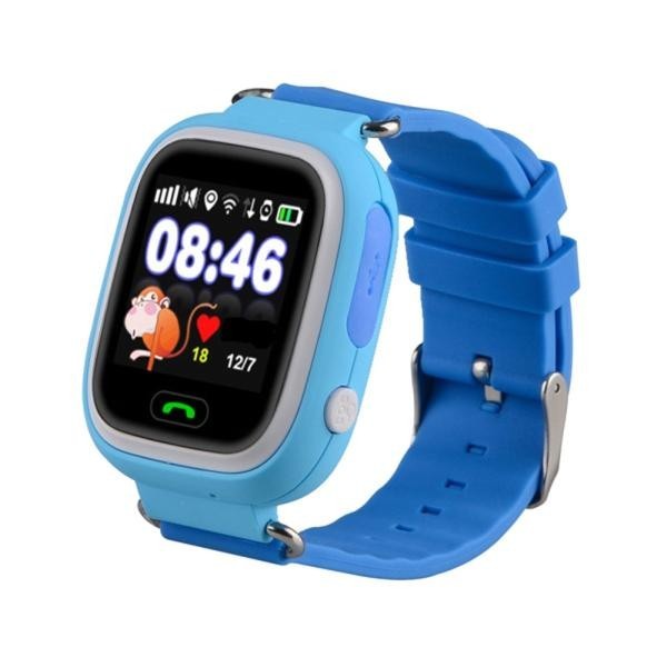 фото Smart baby watch q80 - умные детские часы с gps, голубой