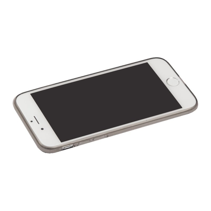 фото Силиконовый чехол «lp» для iphone se 2/8/7 ультратонкий (прозрачный/черный) европакет