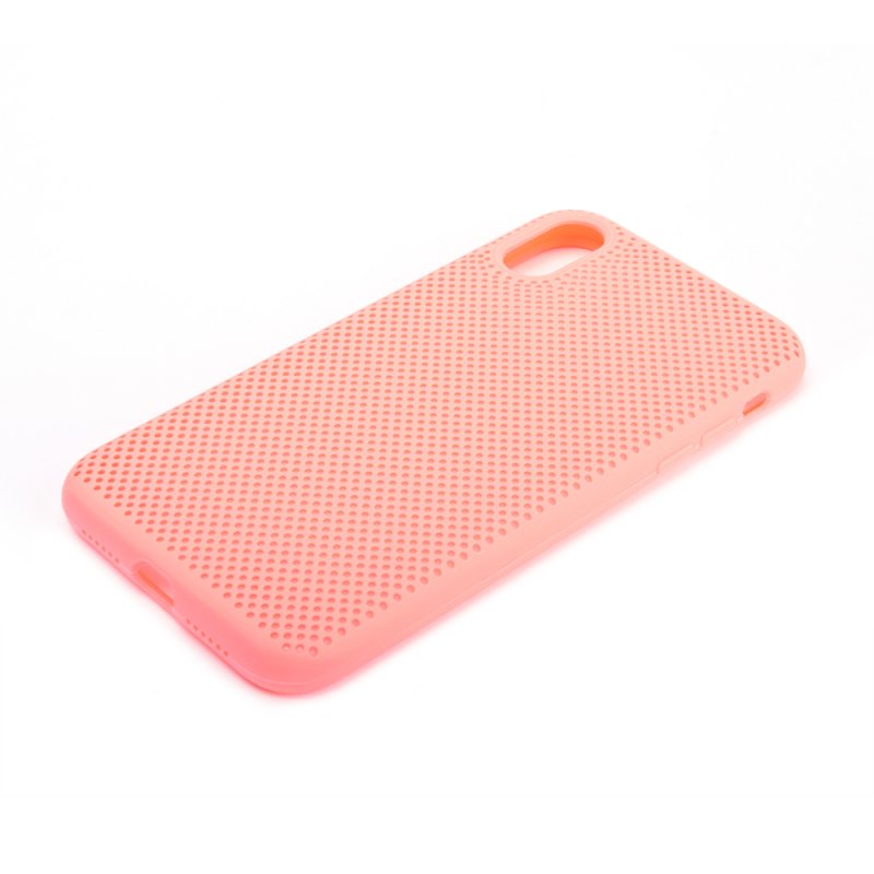 фото Силиконовый чехол «lp» для iphone xr «silicone dot case» (розовый/коробка)