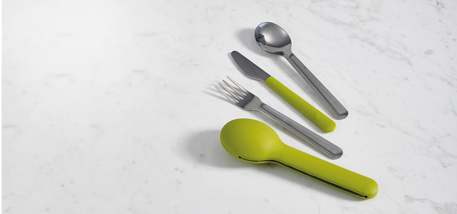 фото Joseph joseph набор столовых приборов goeat cutlery set, 3 шт. зеленый