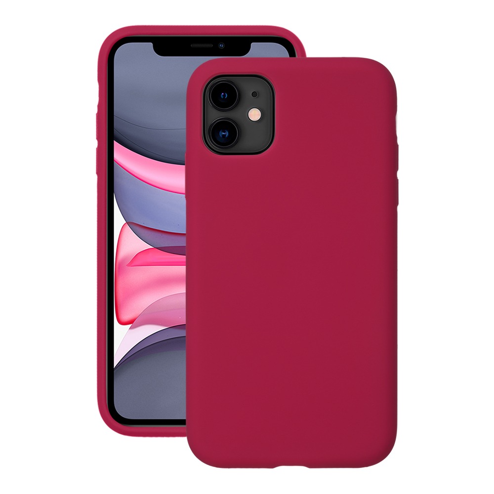 

Чехол Liquid Silicone Case для Apple iPhone 11, красный, картон, Deppa