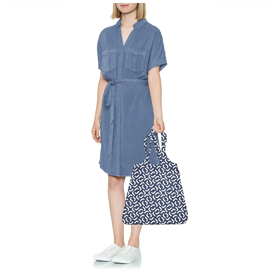 фото Сумка складная mini maxi shopper signature navy