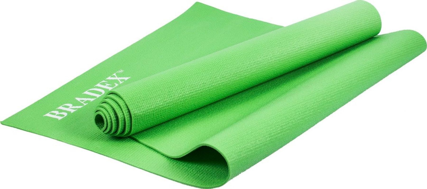 фото Коврик для йоги и фитнеса bradex sf 0681, 173*61*0,4 см, зеленый