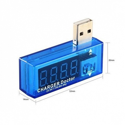 Тестер емкости аккумулятора usb